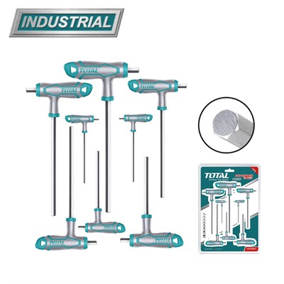 Набор ключей шестигранных 2-10 мм Т-образных TOTAL THHW8081 (8 шт) - фото 102280