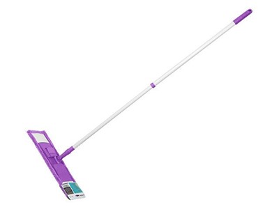 Швабра для пола с насадкой из микрофибры, фиолетовая, PERFECTO LINEA (Телескопическая рукоятка 67-120 см.) - фото 103947
