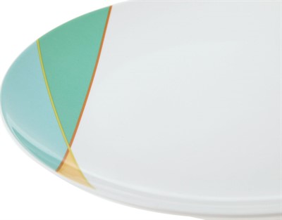 Тарелка десертная d20.3см, Parallels, фарфор, разноцветный - фото 127293