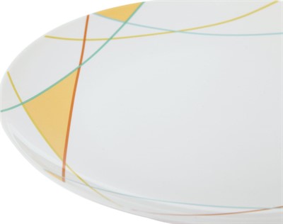 Тарелка десертная d20.3см, Lateen, фарфор, разноцветный - фото 127509