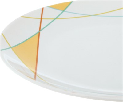 Тарелка обеденная d24см, Lateen, фарфор, разноцветный - фото 127540