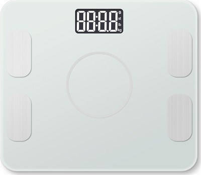 Умные напольные весы с функцией Bluetooth, белые - фото 128361