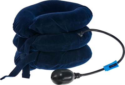 Воротник массажный надувной, синий - фото 128422