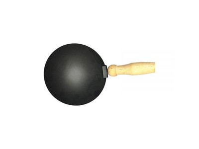 Ковш штукатурный 160мм (сферическое дно, деревянная ручка) - фото 130501