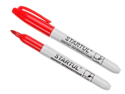 Маркер промышл. перманентный фетровый красный STARTUL PROFI (ST4350-03) (толщ. линии 1.5 мм) - фото 131029