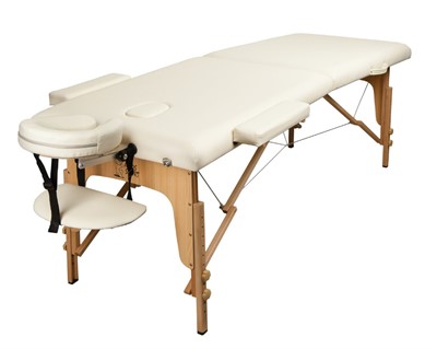Массажный стол складной, 2-секции, 70 см, Atlas Sport (бежевый)