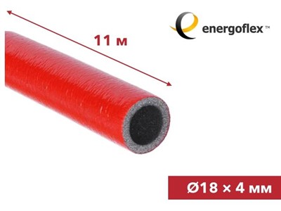 Теплоизоляция для труб ENERGOFLEX SUPER PROTECT красная 18/4-11м - фото 140435