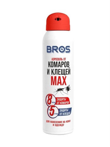 Аэрозоль от комаров и клещей (90 мл) MAX BROS
