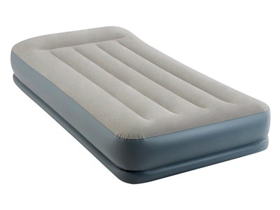 Надувная кровать с подголовником Twin (Твин), 99х191х30 см, встроенный электрич. насос, INTEX - фото 141991