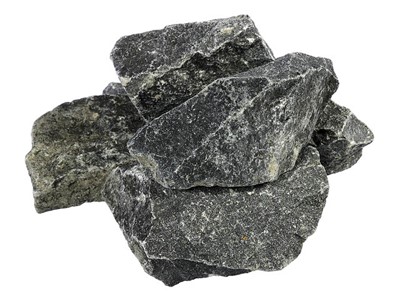 Камень Габбро-Диабаз, колотый, в коробке по 20 кг, "Банные штучки" (БАННЫЕ ШТУЧКИ) - фото 142228