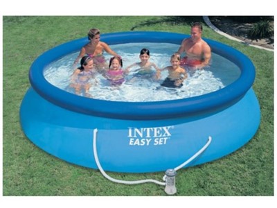 Надувной бассейн Easy Set, 457х84 см + фильтр-насос 220 В, INTEX (от 6 лет) - фото 142410