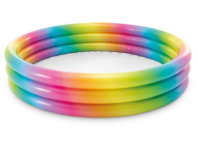 Надувной детский бассейн Rainbow Ombre, 147х33 см, INTEX (от 2 лет) - фото 142414