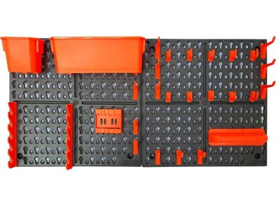 Панель инструментальная Blocker Expert с наполнением большая, 652х100х326 мм, черный/оранж., BLOCKER - фото 142603
