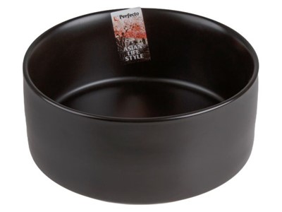 Салатник керамический, 15,5 см, серия ASIAN, черный, PERFECTO LINEA - фото 142866