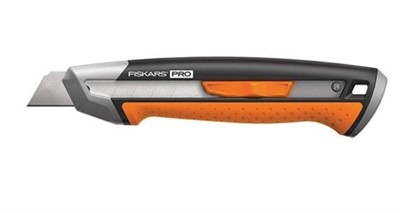 Нож с выдвижным, сменным лезвием18мм CarbonMax FISKARS