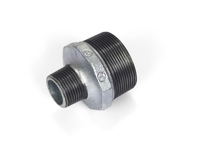 Ниппель ред. 1 1/2" х 1 1/4" нар.-нар. чугун оцинк., AV Engineering - фото 146059