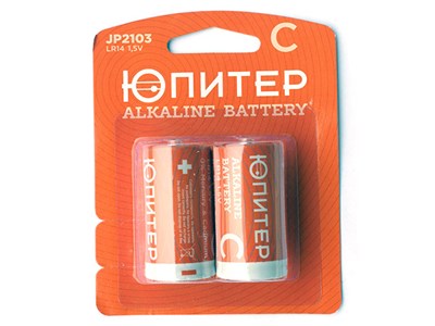 Батарейка C LR14 1,5V alkaline - 2 шт. ЮПИТЕР