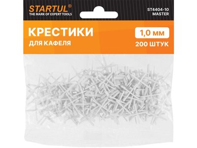 Крестики д/кафеля 1,0мм 200шт STARTUL MASTER (ST4404-10) (СВП) - фото 152396