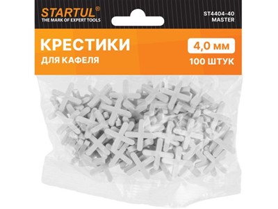 Крестики д/кафеля 4,0мм 100шт STARTUL MASTER (ST4404-40) (СВП) - фото 152401