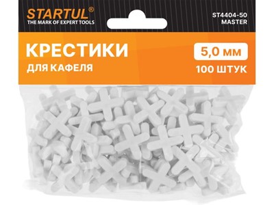 Крестики д/кафеля 5,0мм 100шт STARTUL MASTER (ST4404-50) (СВП) - фото 152402