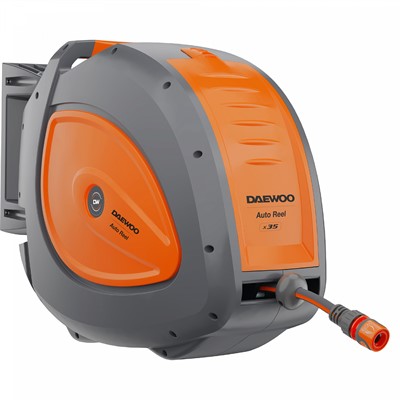 Катушка автоматическая со шлангом Auto Reel x35 и набором для полива DAEWOO DWR 3060 - фото 156985