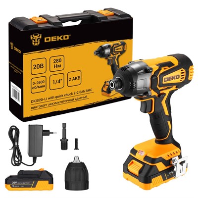 Винтоверт аккумуляторный DEKO DKIS20-Li SET - фото 161844