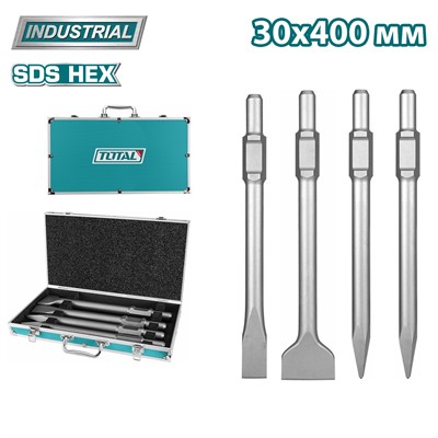 Набор зубил SDS-hex TOTAL  (4 шт)