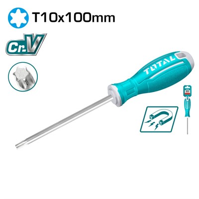 Oтвертка Torx T10 100мм TOTAL TSDRST10100 - фото 165569