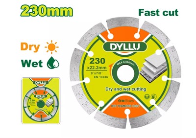 Диск алмазный 230x7,5x22,2 мм DYLLU