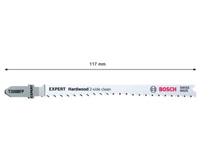 Пилка лобз. по дереву T 308 BFP (3 шт.) BOSCH (аккуратный и чистый рез) - фото 172503