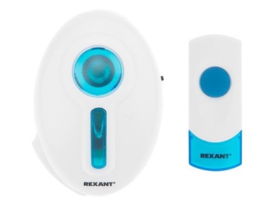 Звонок дверной беспроводной 220 В кнопка IP44 RX-6 REXANT - фото 173299