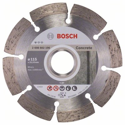Алмазный круг 115х22,23 мм бетон Professional (BOSCH)