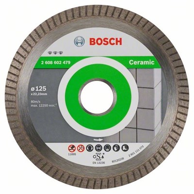 Алмазный круг 125х22,23 мм по керамике Best Turbo (BOSCH)