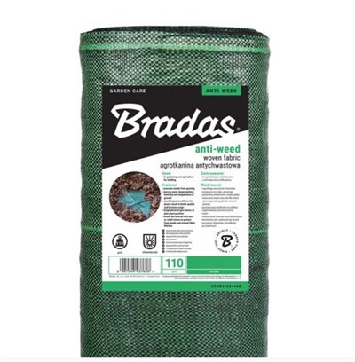 Агроткань против сорняков, GREEN, 110 г/м 1,2х100 метров, BRADAS