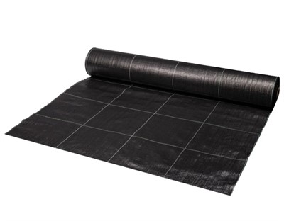 Агроткань против сорняков 100 г/м² PP, черная UV 1,2х100м, разметка квадрат, BRADAS