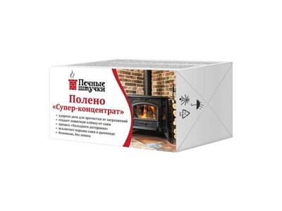 Полено "Супер-концентрат" для чистки дымоходов,  "Печные штучки" (ПЕЧНЫЕ ШТУЧКИ) - фото 178998