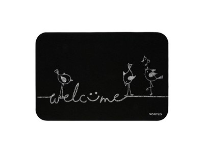 Коврик придверный "Welcome",  птицы 40*60см, VORTEX (ВОРТЕКС) - фото 179198
