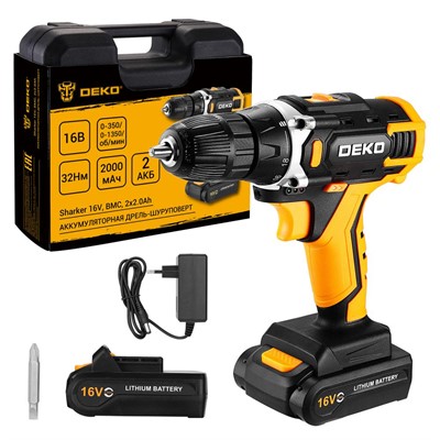 Дрель-шуруповерт ударная аккумуляторная DEKO GCD20DU PRO 083-1107