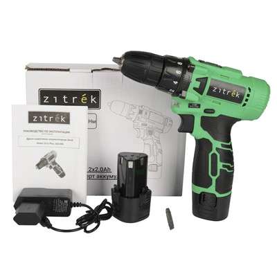 Дрель-шуруповерт аккумуляторная Zitrek Green 12-Li Plus 083-1114