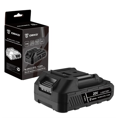 Аккумулятор 20В, 2.0Ач DEKO M-UNV2.0 STD Li-ion