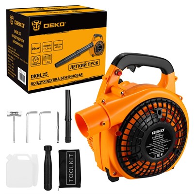Воздуходувка бензиновая DEKO DKBL25 (легкий пуск, 1,2 л. с., 750 м3/ч)