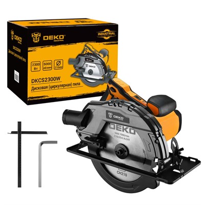 Дисковая (циркулярная) пила DEKO DKCS2300W, 2300Вт, 210мм - фото 183780