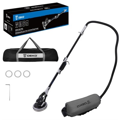 Шлифмашина для стен и потолков бесщёточная DEKO DKWS1300 PRO, 225мм, 1300 Вт - фото 183978