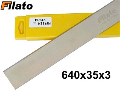 Нож строгальный  640х35х3 HSS FILATO