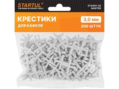 Крестики д/кафеля 3,0мм 200шт STARTUL MASTER (ST4404-30) - фото 185121