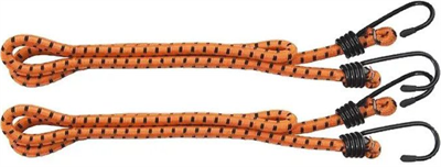Багажная резинка 60 см с фиксирующими металлическими  крючками, BUNGEE CORD HOOK
