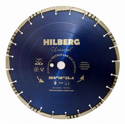 Диск алмазный отрезной 350*25,4 Hilberg Universal
