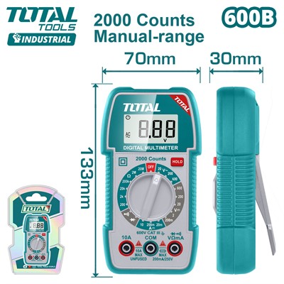 Мультиметр цифровой TOTAL TMT5360011 - фото 186959