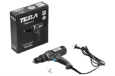Шуруповерт сетевой ударный TESLA TDS450H - фото 188133