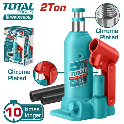 Домкрат гидравлический бутылочный 2 т TOTAL THT109024 - фото 188144